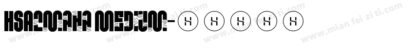 HSAlmaha Medium字体转换